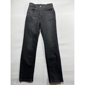 Levi's Women's Wedgie Straight Button Fly Gray Denim Jeans - Size 25x27.5